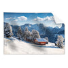 Textil Ersatzdruck Winteridylle In Den Bergen Querformat Produktvorschau Frontal