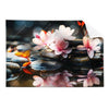 Textil Ersatzdruck Zen Steine Mit Blumen Querformat Produktvorschau Frontal