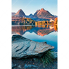 Xxl Wandbild Abendszene Mit Bergen Und See Hochformat Motivvorschau