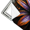 Xxl Wandbild Abstrakte Blume In Orange Lila Hochformat Materialvorschau