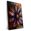 Xxl Wandbild Abstrakte Blume In Orange Lila Hochformat Produktvorschau Seitlich