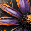 Xxl Wandbild Abstrakte Blume In Orange Lila Hochformat Zoom