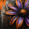 Xxl Wandbild Abstrakte Blume In Orange Lila Quadrat Motivvorschau