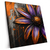 Xxl Wandbild Abstrakte Blume In Orange Lila Quadrat Produktvorschau Seitlich
