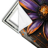 Xxl Wandbild Abstrakte Blume In Orange Lila Querformat Materialvorschau