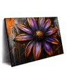 Xxl Wandbild Abstrakte Blume In Orange Lila Querformat Produktvorschau Seitlich