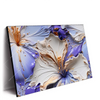 Xxl Wandbild Abstrakte Blumenformen Querformat Produktvorschau Seitlich