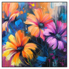 Xxl Wandbild Abstrakte Blumenpracht Quadrat Produktvorschau Frontal