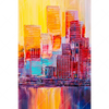 Xxl Wandbild Abstrakte Skyline Hochformat Motivvorschau