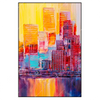 Xxl Wandbild Abstrakte Skyline Hochformat Produktvorschau Frontal