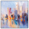 Xxl Wandbild Abstrakte Skyline No 2 Quadrat Produktvorschau Frontal