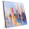 Xxl Wandbild Abstrakte Skyline No 2 Quadrat Produktvorschau Seitlich