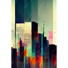Xxl Wandbild Abstrakte Skyline No 3 Hochformat Motivvorschau