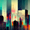 Xxl Wandbild Abstrakte Skyline No 3 Quadrat Motivvorschau