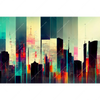 Xxl Wandbild Abstrakte Skyline No 3 Querformat Motivvorschau