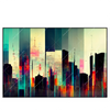 Xxl Wandbild Abstrakte Skyline No 3 Querformat Produktvorschau Frontal