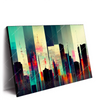 Xxl Wandbild Abstrakte Skyline No 3 Querformat Produktvorschau Seitlich