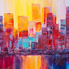 Xxl Wandbild Abstrakte Skyline Quadrat Motivvorschau