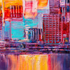 Xxl Wandbild Abstrakte Skyline Quadrat Zoom