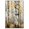 Xxl Wandbild Abstrakter Birkenwald Hochformat Produktvorschau Frontal