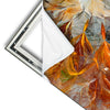Xxl Wandbild Abstrakter Bluetenzauber In Orange Quadrat Materialvorschau