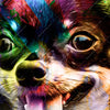 Xxl Wandbild Abstrakter Chihuahua Hochformat Zoom