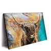 Xxl Wandbild Abstrakter Highlander Querformat Produktvorschau Seitlich