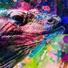 Xxl Wandbild Abstrakter Leguan Panorama Zoom