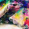 Xxl Wandbild Abstrakter Leguan Quadrat Motivvorschau