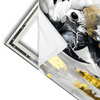 Xxl Wandbild Abstrakter Papagei Mit Gold Querformat Materialvorschau
