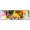 Xxl Wandbild Abstrakter Tiger Panorama Produktvorschau Frontal