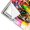 Xxl Wandbild Abstrakter Tiger Querformat Materialvorschau