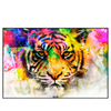 Xxl Wandbild Abstrakter Tiger Querformat Produktvorschau Frontal