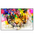 Xxl Wandbild Abstrakter Tiger Querformat Produktvorschau Frontal