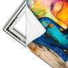 Xxl Wandbild Abstraktes Buddha Gesicht Quadrat Materialvorschau