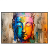 Xxl Wandbild Abstraktes Buddha Gesicht Querformat Produktvorschau Frontal