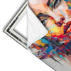 Xxl Wandbild Abstraktes Frauenportraet Aurora Quadrat Materialvorschau