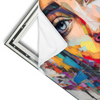 Xxl Wandbild Abstraktes Frauenportraet Aurora Querformat Materialvorschau