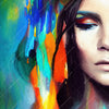 Xxl Wandbild Abstraktes Frauenportraet Scarlett Quadrat Zoom
