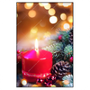 Xxl Wandbild Adventskerze Mit Weihnachtsschmuck Hochformat Produktvorschau Frontal