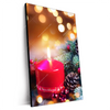 Xxl Wandbild Adventskerze Mit Weihnachtsschmuck Hochformat Produktvorschau Seitlich