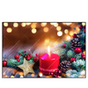 Xxl Wandbild Adventskerze Mit Weihnachtsschmuck Querformat Produktvorschau Frontal