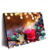 Xxl Wandbild Adventskerze Mit Weihnachtsschmuck Querformat Produktvorschau Seitlich
