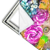 Xxl Wandbild Aeffchen Blumen Hochformat Materialvorschau