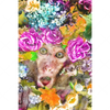 Xxl Wandbild Aeffchen Blumen Hochformat Motivvorschau