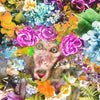 Xxl Wandbild Aeffchen Blumen Quadrat Motivvorschau