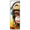 Xxl Wandbild Affe Mit Kopfhoerern Brille Schmal Produktvorschau Frontal