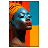 Xxl Wandbild Afrikanische Frau Mit Turban Hochformat Produktvorschau Frontal