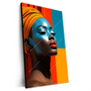 Xxl Wandbild Afrikanische Frau Mit Turban Hochformat Produktvorschau Seitlich