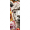 Xxl Wandbild Alpaka Mit Blumen Schmal Motivvorschau